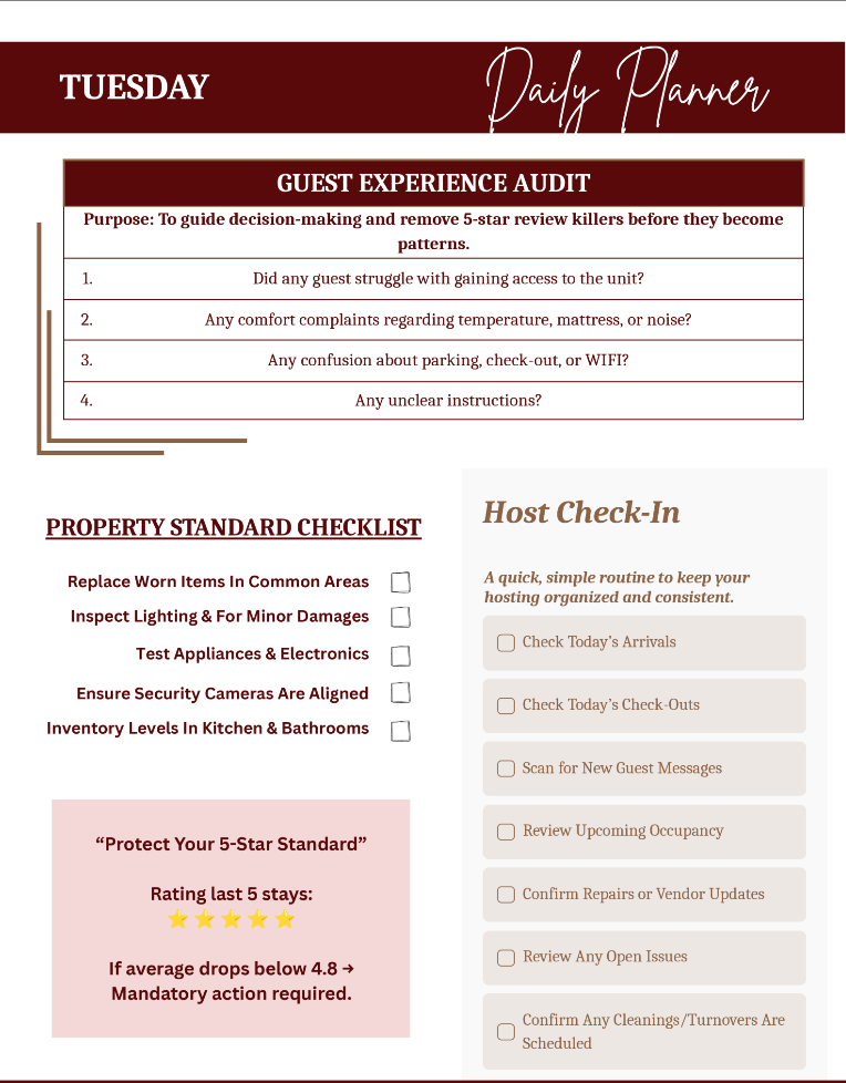 Guest Experience Audit