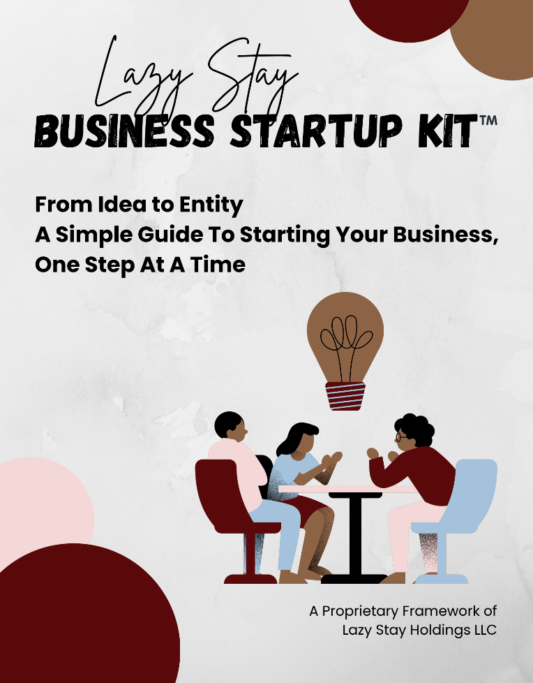 Lazy Stay Business StartUp Kit cover, included bonus